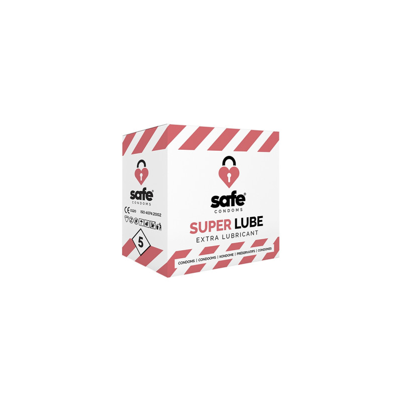 5 préservatifs Super Lube