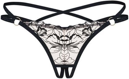 Vila blanes string ouvert - Noir Noir