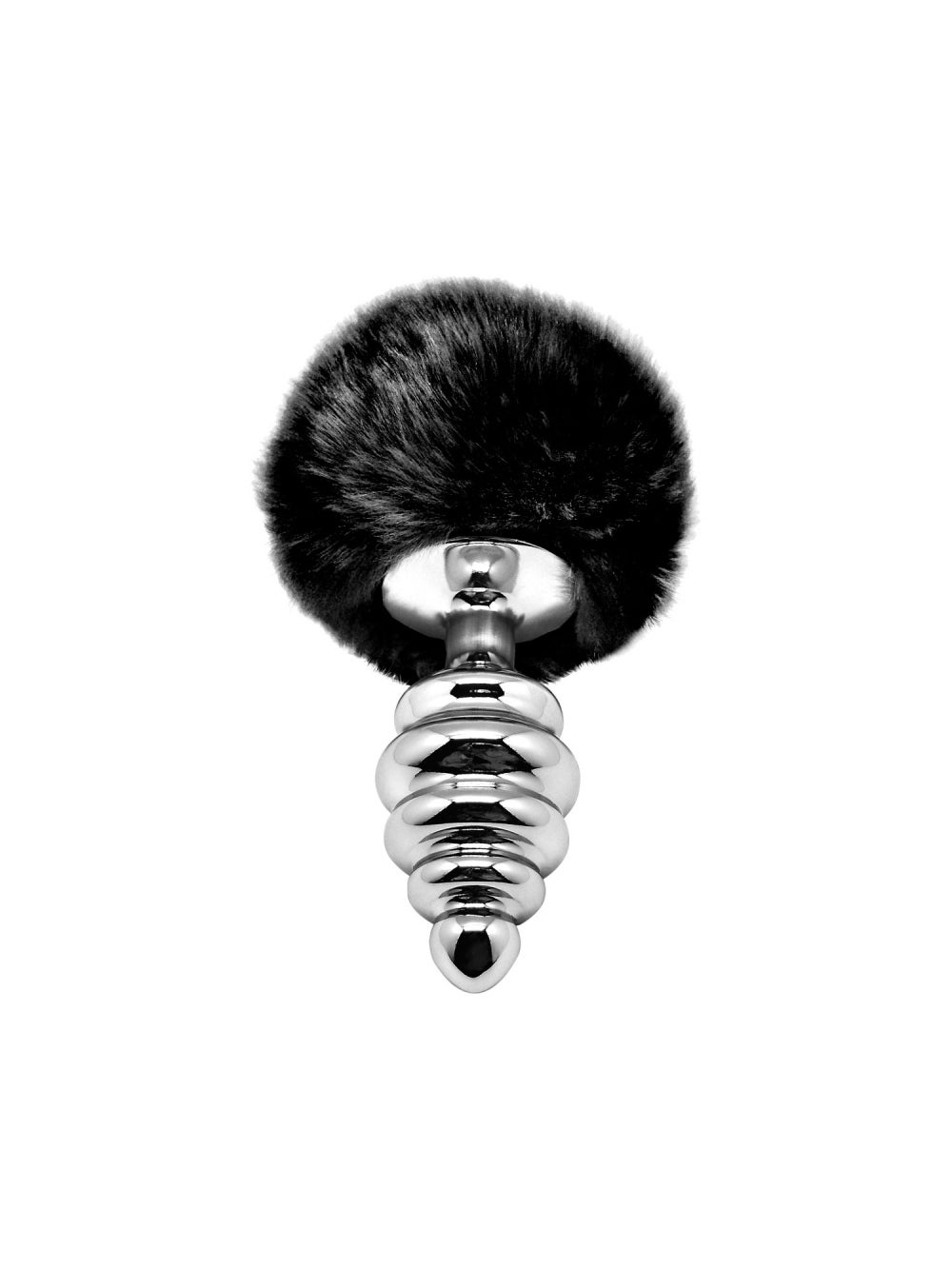 Plug anal en métal Fluffy Twist L