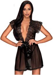 Romanesa peignoir black Noir