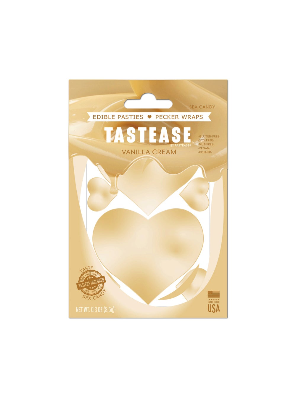 Cache-Tétons Comestibles Coeur Vanille