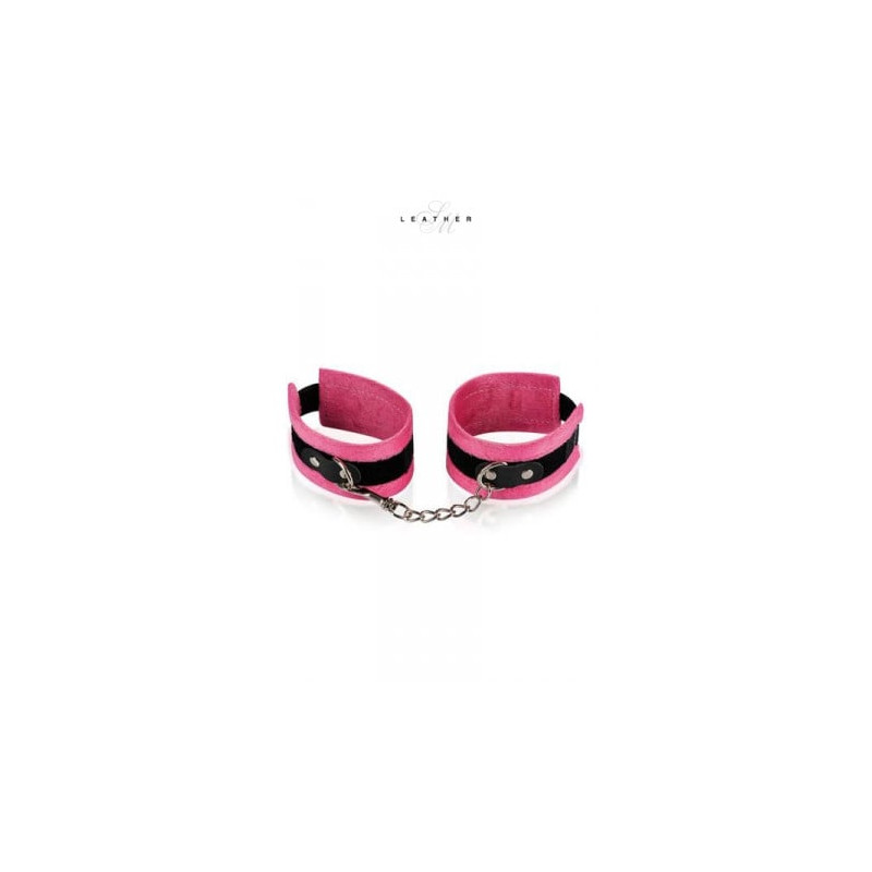 Menottes de poignets rose et noir