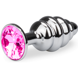 Bijou anal rosebud torsadé S - 8 coloris