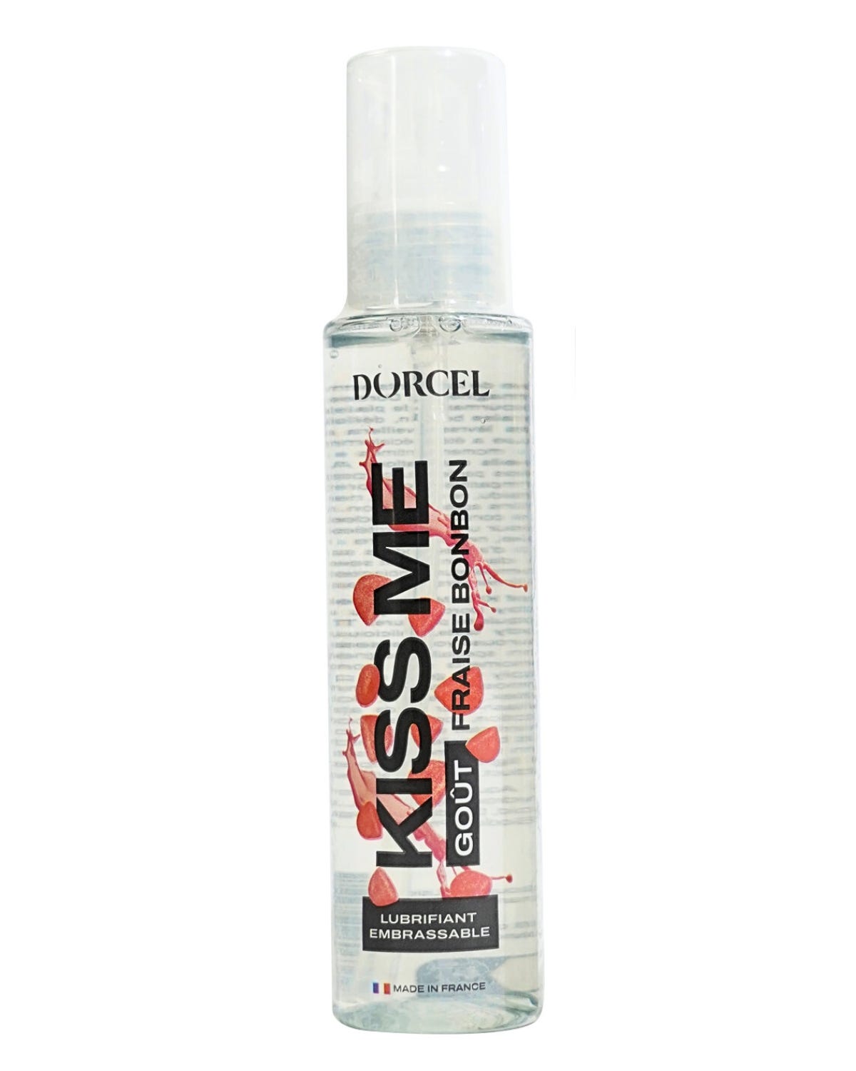 Lubrifiant Embrassable Goût Fraise Bonbon Kiss Me
