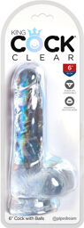 Dildo réaliste avec testicules 17,8 cm