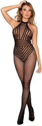 Bodystocking en résille noir - DG0402BLK Noir