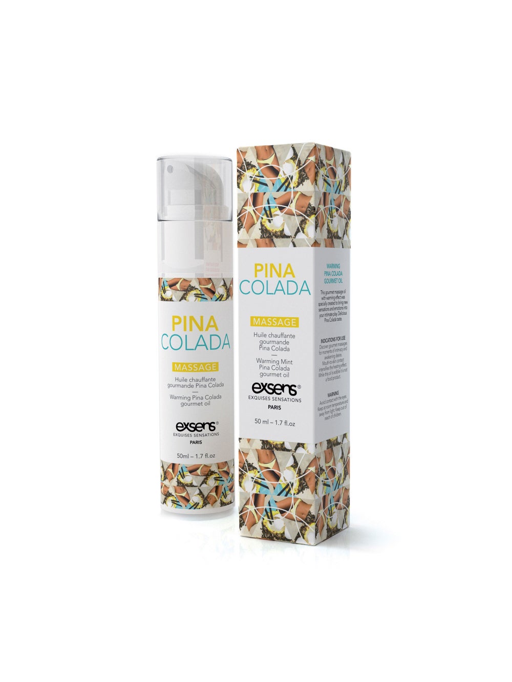 Huile de Massage Chauffante Gourmande Piña Colada