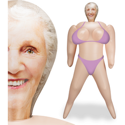 Poupée gonflable réaliste granny vagin anus