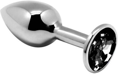 Plug anal bijou mini métal L Noir