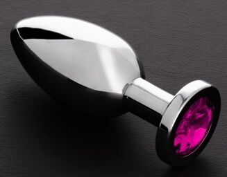 Plug bijou anal Butty M 6.5 x 3cm Rose