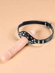 Bâillon double gode chair