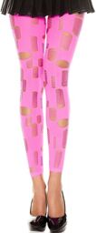 Legging rose fluo ajouré petits et grands trous Rose