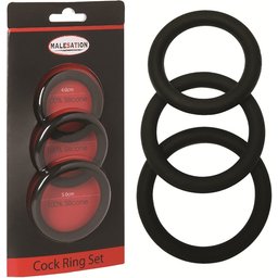 Pack 3 Cockring Silicone