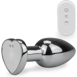 Bijou anal cœur vibrant et lumineux