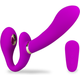 Strapon vibrant avec électrostimulation Authority