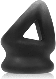 Tri-Squeeze - 3-Ring Cocksling with Extended Ballstretcher Base - Black Ice