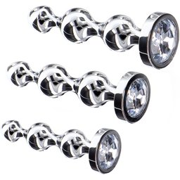 Jouet anal orné Diamond Star Beads