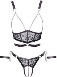 Ensemble Bondage Chaines Violet/Noir