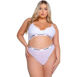 Playboy Lifestyle - Ensemble de Lingerie 2 Pièces - Blanc