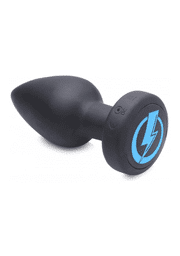 Plug Anal E-Stim Pro - Silicone Vibrating + Remote Control AG665