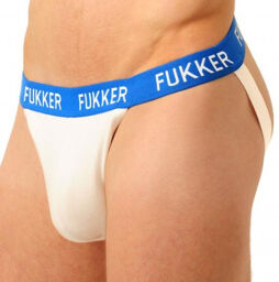 Jockstrap Blanc et Bleu Bleu