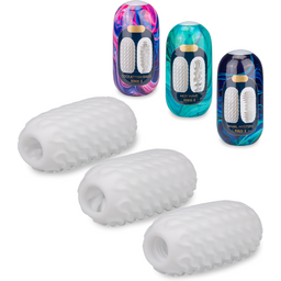 Set de 3 œufs masturbateurs taille L