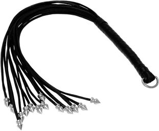 fouette en cuir 52 cm pointes