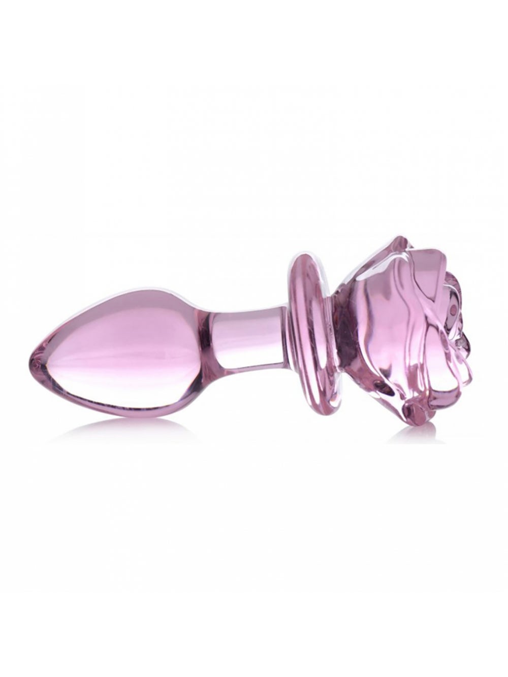 Plug anal en verre Pink Rose medium
