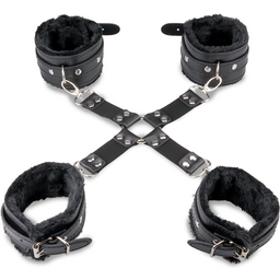 Kit bondage menottes et attache en croix