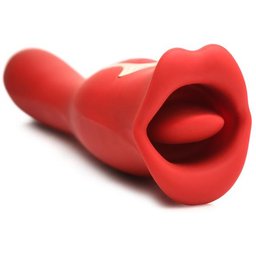 Baiser + Vibromasseur Baiser Double Face - Rouge