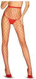 Collant S812 Résille Rouge GT Rouge