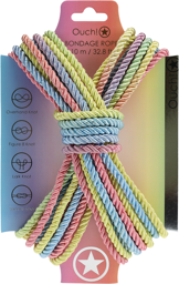 Corde Polyester Bondage - 10 m - Multicolor Pastel