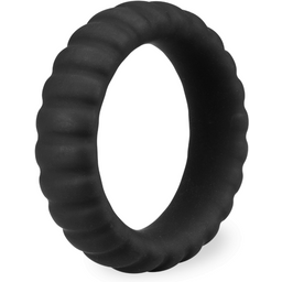 Anneau pénis ring pénien en silicone médical Tuesday - Cockring penien pour homme et couple - Noir
