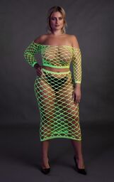 Ensemble 2 pièces Top et robe Neon - Green - XL/XXXXL