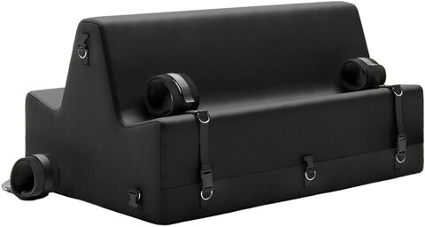 Banc de bondage ergonomique avec menottes et bandeau