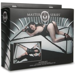 XR Brands - Ensemble de bondage pour lit - Noir