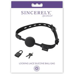 - Sincerely Locking Lace Silicone Ball Gag