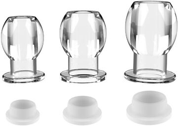Plug tunnel avec bouchon Hollow Stop Transparent