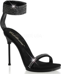 SANDALES NOIRES STRASS CHIC-40