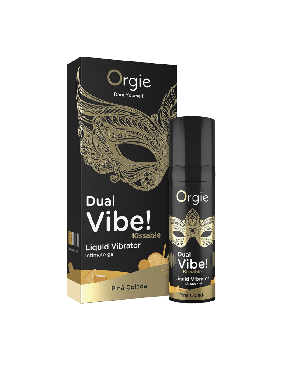 Gel intime vibrant embrassable Dual Vibe Pina Colada
