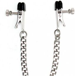 Pinces à seins avec vis et décoration chaînettes