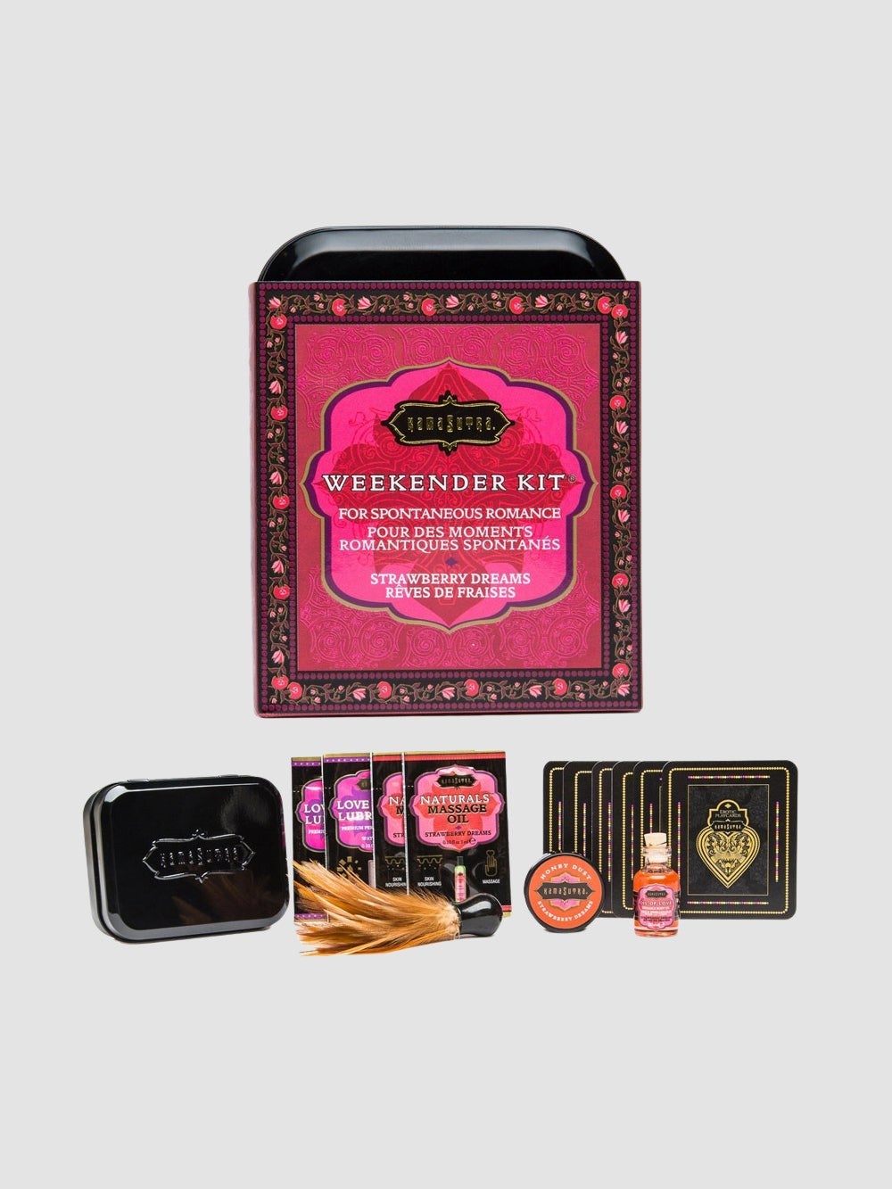 Kit de voyage romantique The Weekender rêves de fraises