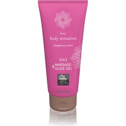 - Gel de massage et lubrifiant à la framboise - 200 ml