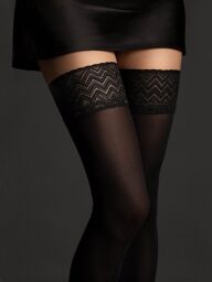 Ester bas autofixants 60 den - Noirs Noir