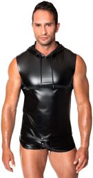 H081 Frenzy Sweat à capuche sans manches Noir