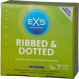 Ribbed and Dotted Préservatifs 48 pcs