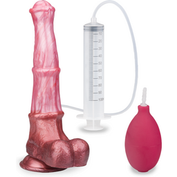 Gode godemichet ventouse éjaculateur cheval 22,0cm gode vaginal ou anal homme ou femme - Rose