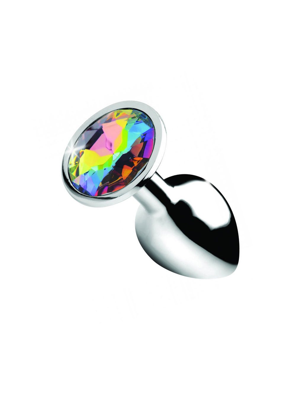 Plug Anal Métal Bijou Rainbow Prism Gem Small