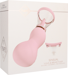 Sensual - Pompe Rechargeable pour Vulve et Seins - Rose