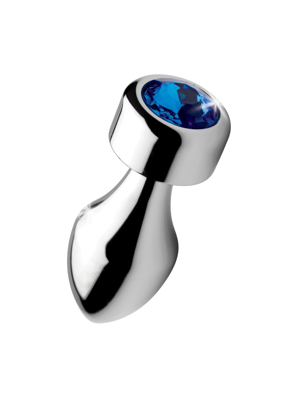 Plug Anal Métal Weighted Bijou Blue Gem Small